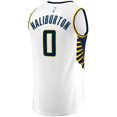 thumbnail image 3 of Youth Fanatics Tyrese Haliburton White Indiana Pacers Fast Break Replica Jersey - Association Edition, 3 of 3
