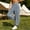 Gray, variant on Women Solid Double Crinkle Elastic High Waist Jogger Pants, Side Pockets Loose Daily Casual Long Trousers Gray XL(XL)
