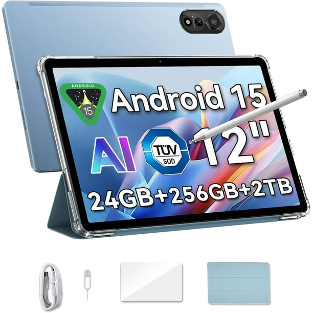 Tablet Blackview Mega2 de 16 GB + 256 GB, 9000 mAh, 12 pulgadas, Android 15
