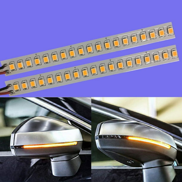 Car LED Side Mirror Turn Signal Lights Warning Strip Tape Signal