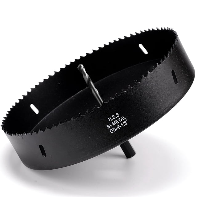 Sierra perforadora ITOOLFIRM de 8 1/8 pulgadas para metal y madera contrachapada de 4,5 cm de profundidad