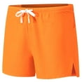 thumbnail image 5 of USNSM Men's Athletic Shorts Solid Color Seamless Basketball Soccer Shorts Loose Fit Breathable Quick Dry Running Gym Shorts Orange XXL, 5 of 6
