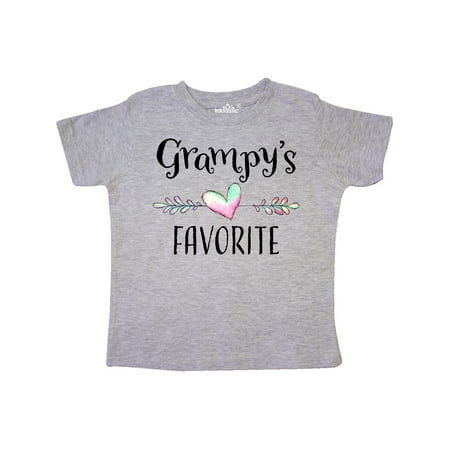 

Inktastic Grampys Favorite- Heart Grandchild Gift Toddler Boy or Toddler Girl T-Shirt