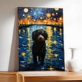 thumbnail image 3 of Portuguese Water Dog Art Print Poster, Wall art Painting Decor, Starry Night Van Gogh Art Home Decor Artwork For Bedroom Living Room Bathroom Decor, 3 of 5