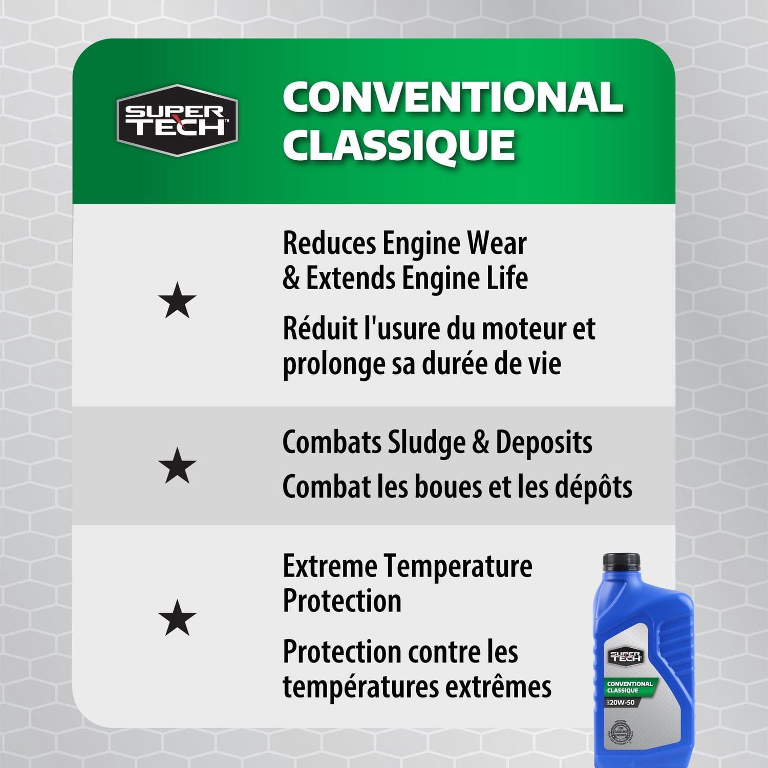 Super Tech 20W50 Conventional Engine Oil