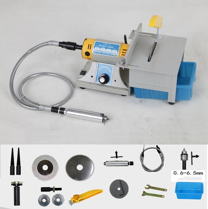 220V TM2 Gem Jewelry Rock Polishing Buffer Bench Lathe & Polisher