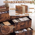 thumbnail image 5 of CONCETTA 6-Drawer Fabric Dresser Storage Chest for Bedroom, Closet, Storage Furniture for Adults, Rustic Brown, 5 of 7