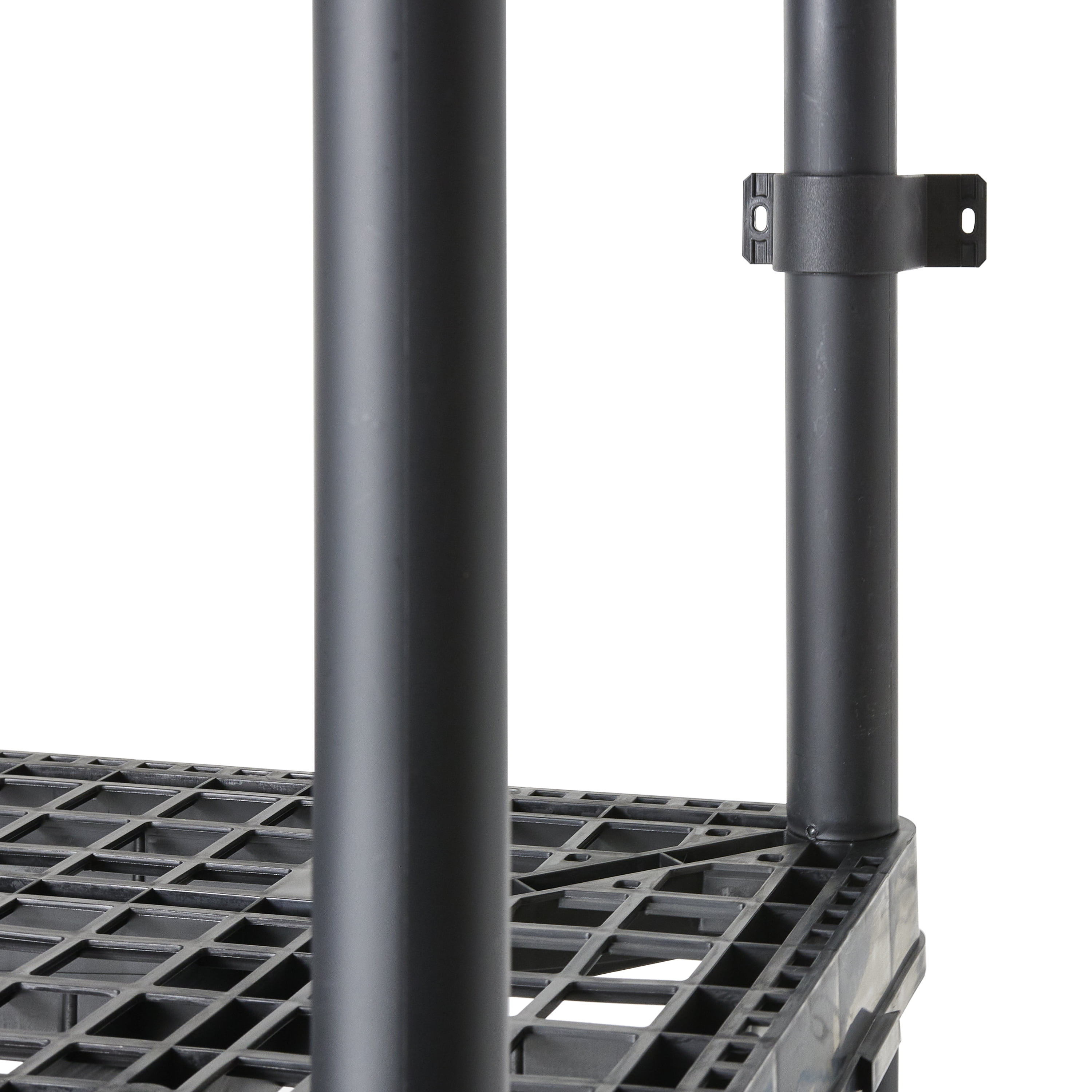 Gracious Living 5 Shelf Tier Light Duty Garage Storage Shelf, Black (3 Pack)
