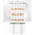 thumbnail image 6 of No Hook Shower Curtain with Snap in Liner, Thanksgiving Fall Pumpkin Autumn Flowers Plants Hotel Shower Curtains for Bathroom, Washable Shower Curtain Liner Set with Mesh Top Window, 72"x84", 6 of 6
