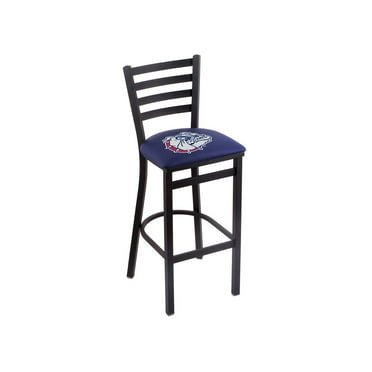 L004 Gonzaga 30" Stationary Bar Stool with Black Wrinkle Finish