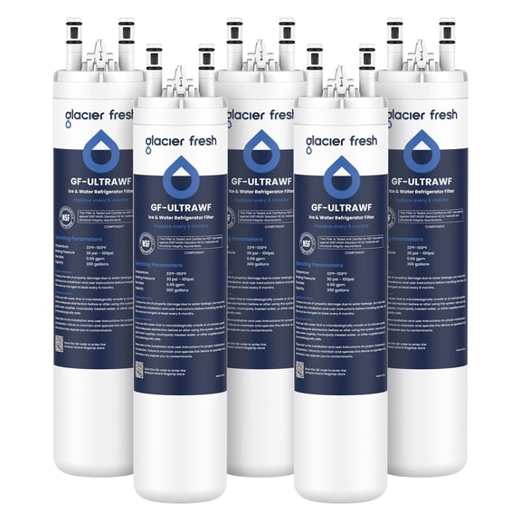 Glacier Fresh Replacement for Frigidaire ultrawf,Pure Source Ultra, 9999, 469999, 46-9999, A0094E28261 Refrigerator Water Filter,Pack of 5