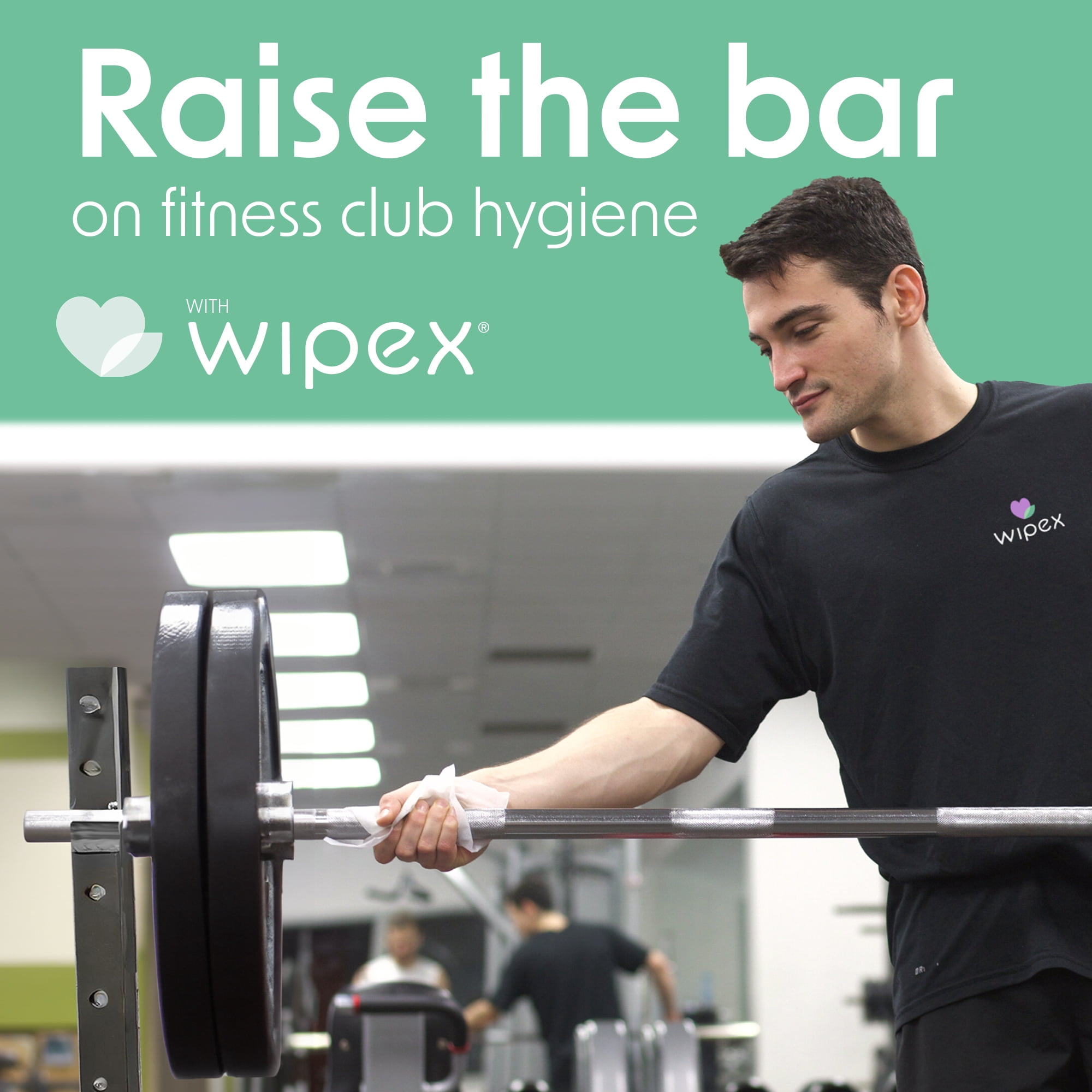 Wipex Natural Fitness Equipment Wipes 700ct Roll Vinegar Lemongrass & Eucalyptus