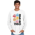 thumbnail image 5 of Retro PACMAN Arcade Game Characters Long Sleeve TShirt Men Women Brisco Brands X, 5 of 6