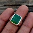 thumbnail image 3 of Natural Emerald Ring, 925 Sterling Silver Ring, Natural Rich Green Fluorite Men Ring, Natural Green Stone, Daily Wear Men's Ring, Gift Item,, 3 of 3