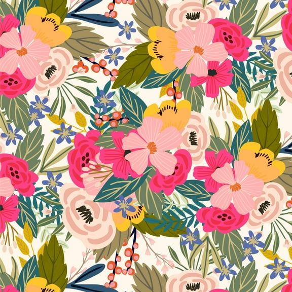 Softly Flowers Floral Pattern Premium Roll Gift Wrap Wrapping Paper