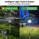 thumbnail image 2 of Luces solares para jardín Slyuexu 480 LED multicolor, paquete de 4 unidades, 2 of 6