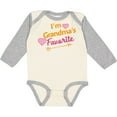 thumbnail image 3 of Inktastic I'm Grandma's Favorite with Arrow and Hearts in Pink Boys or Girls Long Sleeve Baby Bodysuit, 3 of 5