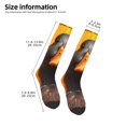 thumbnail image 2 of JUNZAN Colorful Painted Duck Pattern Fun Novelty Knee Warmer High Socks, 2 of 6