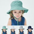 thumbnail image 4 of Coerni Kids Sun Hat Toddler Bucket Hats Summer Beach Hat UPF 50+ Sun Protective Cap Baby Boy Girl Wide Brim Sun Visors, 4 of 4