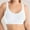 White, variant on Fznquz Comfort Plus Size Bras for Women Push Up Breathable Full Coverage No Wire Brown Seamless Ladies Bras
