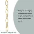 thumbnail image 5 of Uxcell Pendant Light Fixture Chains 3.2mm Thick 1m Long Gold 2 Pack, 5 of 5
