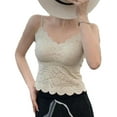 thumbnail image 2 of XBASW Lace Bralette for Womens Camisole Lingerie Spaghetti Strap Slim Tank Top, 2 of 12