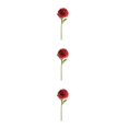 thumbnail image 3 of Baohd 1/2/3/5 10pack/lot Realistic Appearance Artificial Flower For Party Decor And Home Decor Deep Coffee 3PCS, 3 of 6