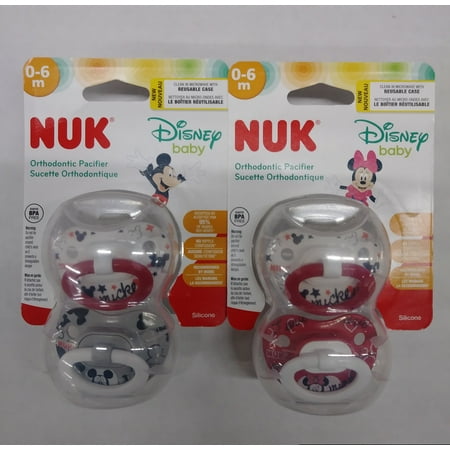 Nuk Pacifier Mick Minn 0-6 Months 2pk- Assorted