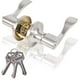 thumbnail image 1 of Stainless steel inner door lock is designed to be used as front door, back door or bedroom lock., 1 of 5