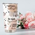 thumbnail image 5 of Mental Health Gifts Positive Daily Affirmations For Women Positive Thoughts Travel Mug Inspirational Gifts Christmas Birthday Gift for Women Stainless Steel Tumbler 20oz with Lid and Straws, 5 of 6