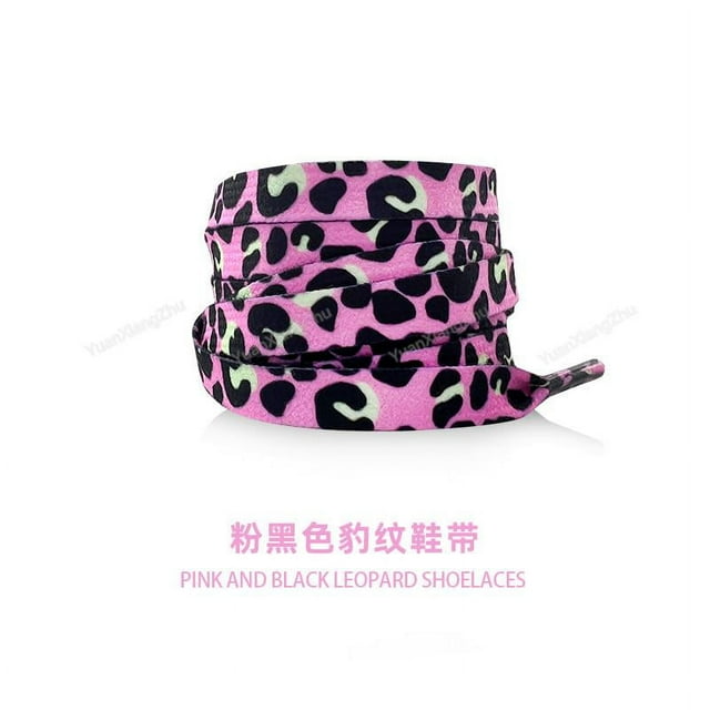 Tiger Leopard Snake Print Flat Shoelaces for Sneakers, 1 Pair, 140cm Length