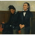 thumbnail image 3 of James Charles 12x12 Black Modern Framed Museum Art Print Titled - Darby and Joan (1893), 3 of 5