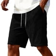 thumbnail image 5 of Yifymode Men's Corduroy Casual Shorts Elastic Waist Loose Fit Vintage Style Summer Beach Shorts with Pockets, 5 of 10