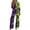 Light Purple, variant on Two Piece Sets For Women Halloween 3/4 Sleeve Print Fall Outfits Casual Crew Neck Shirts And Pants Lounge Sets Halloween Vacation Travel Outfits