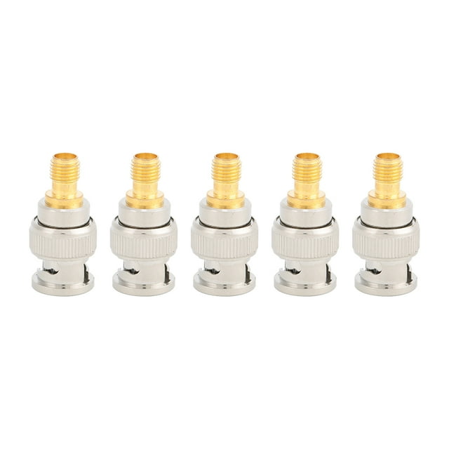 Oubit Connecteur, 5 Pcs SMA-F à BNC Connecteur RF en Cuivre Pur Performance Solide