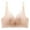 c01Pink, variant on Small Bust Thick Padded Wireless Bra Soft Comfort Breathable Underwear Gathering Daily Bra Lace Non-Steel Ring Bra White M