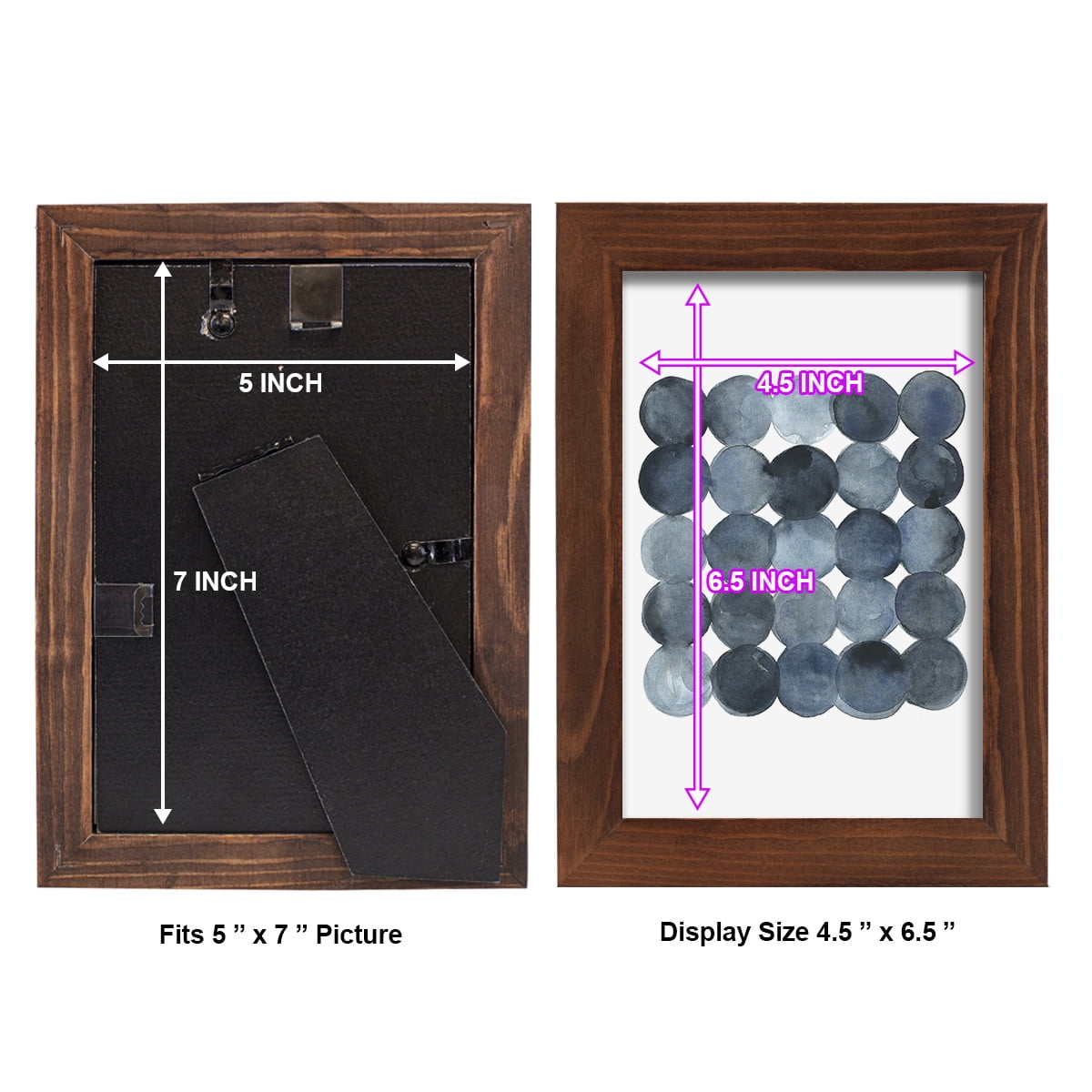 Blue Grey Density I -Framed Print w/glass-Chestnut
