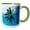Green/White, variant on 3drose, Tanzania: Zanzibar, Curly-que Trunk of Palm Tree Inland-af45 Ajn0075 - Alison Jones, 11oz Magic Transforming Mug