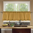thumbnail image 7 of Ryvnso Dark Yellow Curtains Sets Short Curtain Rod Pocket Half Window Cafe Farmhouse Tier 2 Panels 57"W x 36"L, 7 of 7