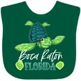 thumbnail image 3 of Inktastic Boca Raton, Florida Happy Sea Turtle Boys or Girls Baby Bib, 3 of 4