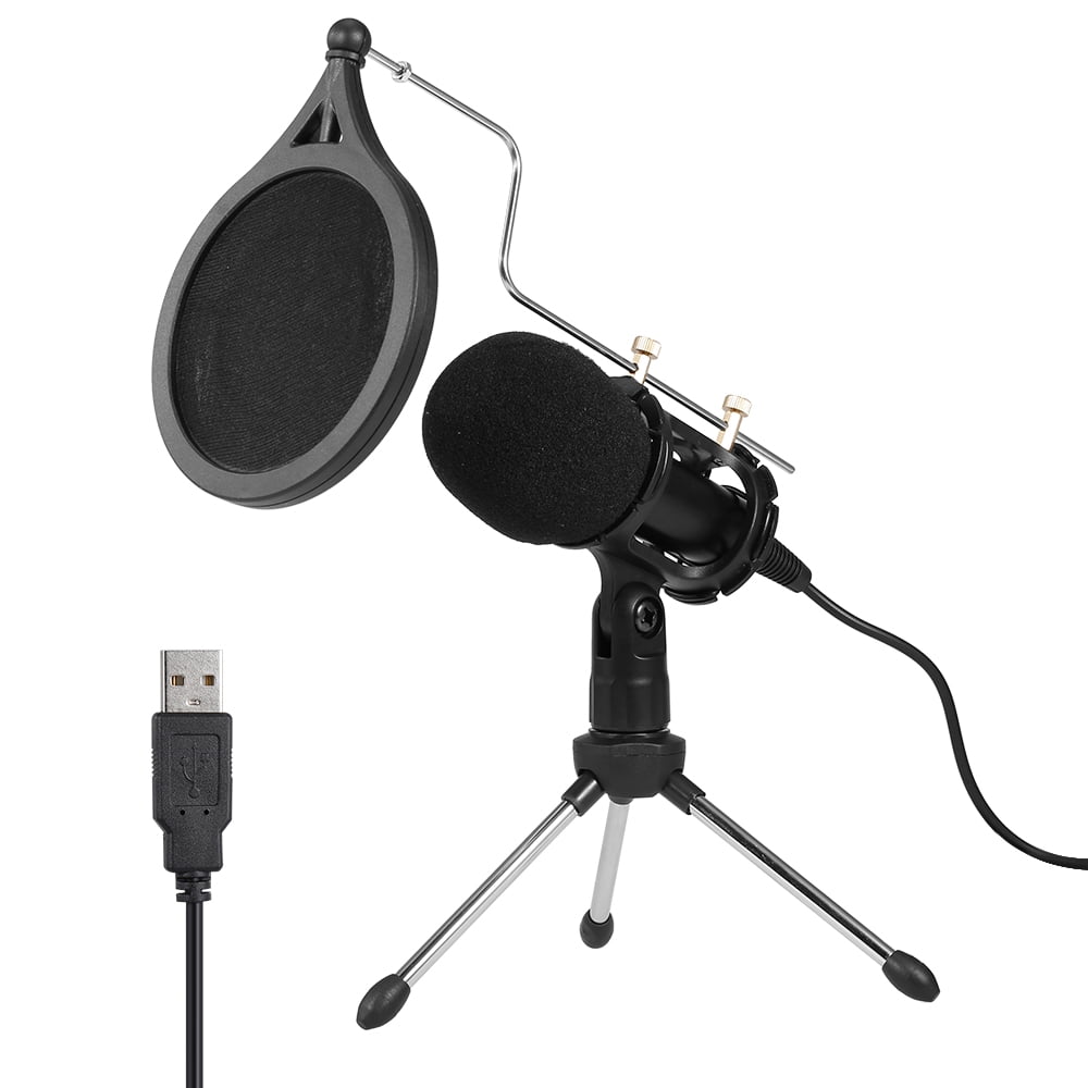 USB Condenser Microphone Recording Microphone Kit Karaoke Voice