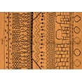 thumbnail image 1 of Ahgly Company Indoor Rectangle Oriental Orange Industrial Area Rugs, 7' x 9', 1 of 4