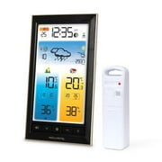 AcuRite Digital Wireless Sensor Color Weather Station Thermometer Indoor/Outdoor Temperature & Humidity Clock/Calendar BJ8 02483
