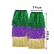 thumbnail image 2 of Falda de hierba de color carnaval para mujer, vestido de fiesta con flecos, accesorios decorativos, protector facial de poliéster para mujer, 2 of 5