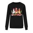 thumbnail image 4 of Xdegoge Christmas Sweatshirts for Women Plus Size Crew Neck Long Sleeve Tops Xmas Tree Graphic Shirts Funny Christmas Sweat Shirts Holiday Sweaters, Black M, 4 of 6