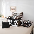 thumbnail image 6 of jejeloiu Safari Animal Bear 7-Piece Twin Bedding Sets,Bear Elk Silhouette Bedding Comforter Set,Nature Mountain Landscape Sheet Sets For Boys Kids,Microfiber Bedroom Decor Reversible, 6 of 8