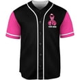 thumbnail image 4 of Personalized Breast Cancer Awareness Baseball Jersey Shirts, Pink Breast Cancer Shirts for Women, Pink Ribbon Cancer Shirt (2XL), 4 of 7
