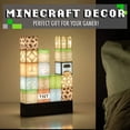 thumbnail image 3 of Luz de noche de Minecraft creativa nueva luz de empalme de bloques de construcción cuadrados DIY patrón de píxeles luz de decoración de dormitorio JAMW Sencillez, 3 of 5