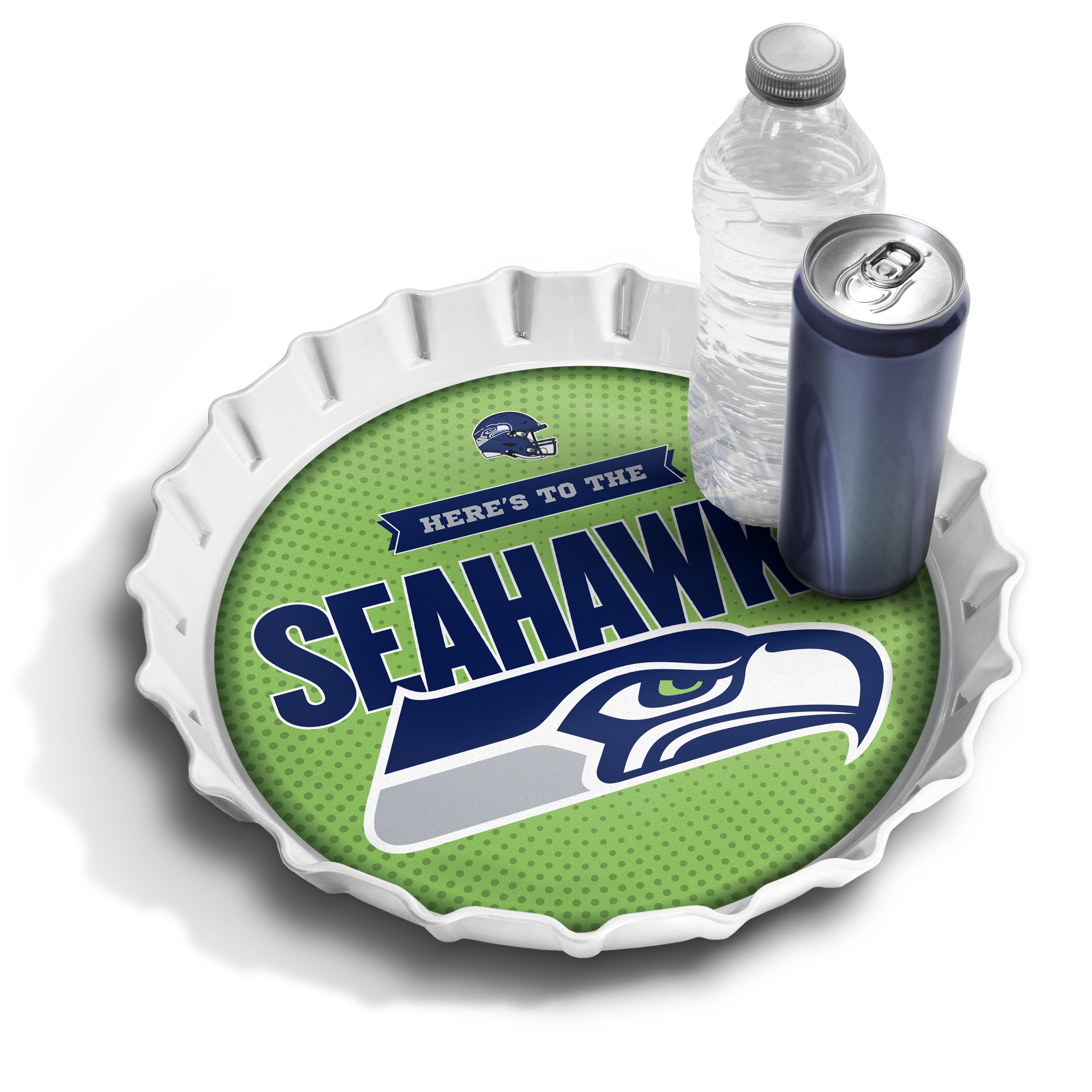 YouTheFan NFL Seattle Seahawks Bottle Cap Serving Tray