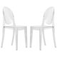 thumbnail image 1 of LeisureMod Marion - Silla moderna de acrílico transparente, juego de 2 LeisureMod GV19CL2, 1 of 2